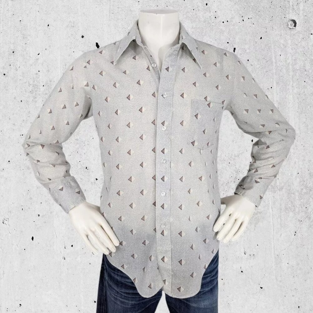 Vintage 1970's 70's JC Penny Disco Shirt Size Medium JCPenny